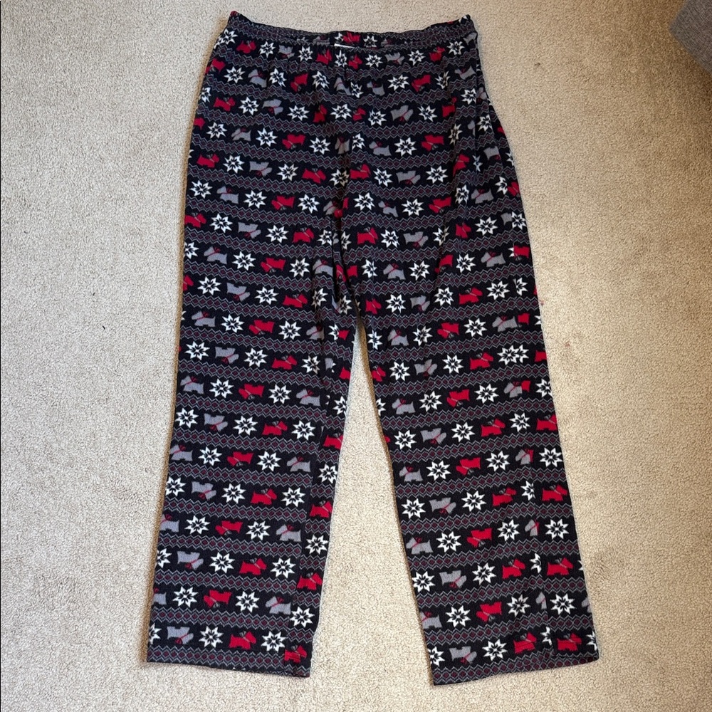 Croft & Barrow Men's Patterned Joggers - Black, Red, and White